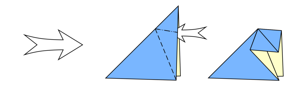 Le pli aplati en origami - Tutoriel