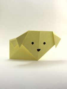 Chien en Origami facile - Artigamis.fr