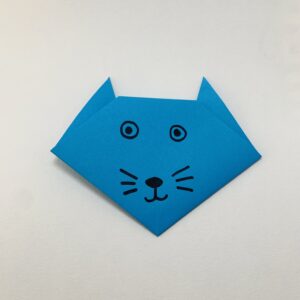 Tête de chat en Origami - Artigamis.fr